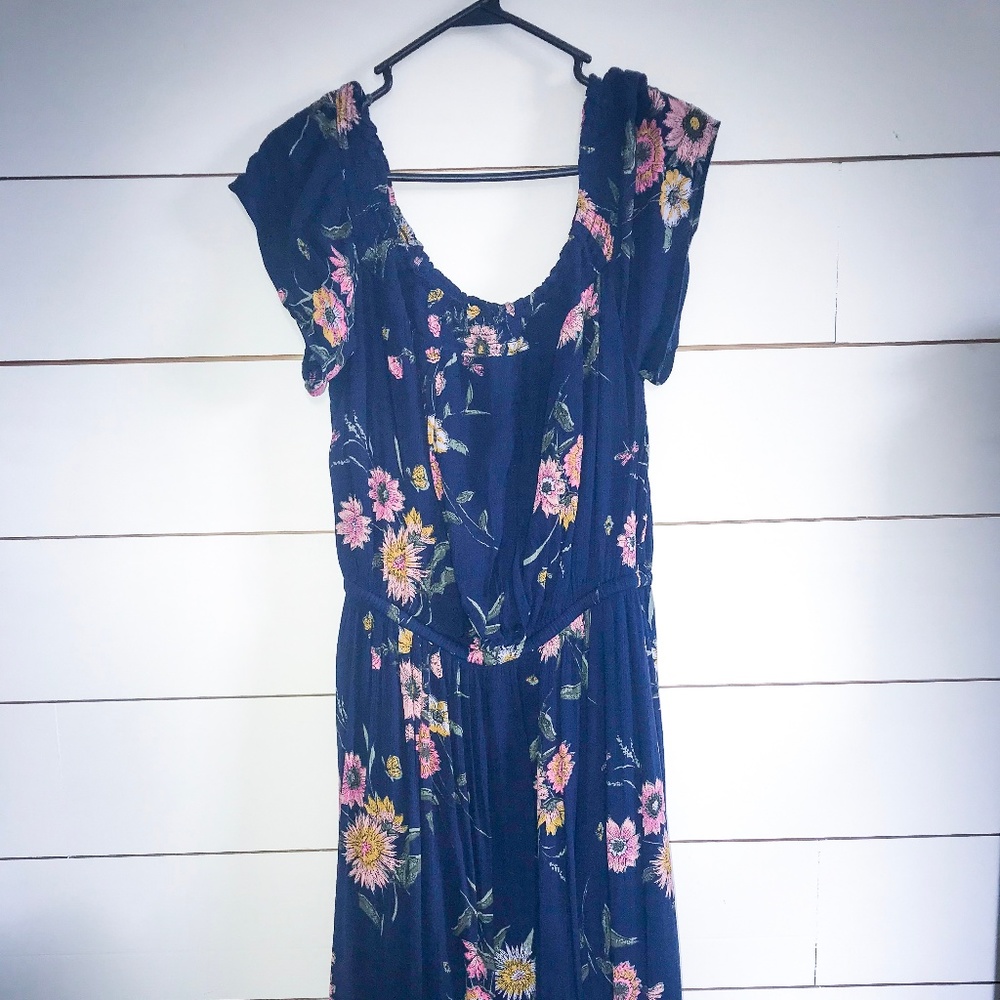 3/$30 Old Navy Off the Shoulder Floral Dress Large